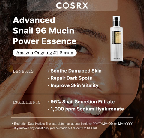 코스아르엑스 COSRx Mucin Essence and Serum